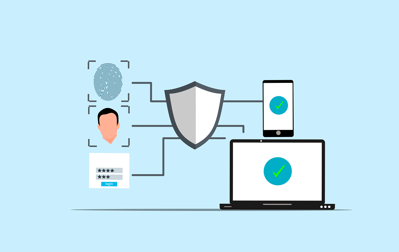 Free cybersecurity security authentication vector https://pixabay.com/vectors/cybersecurity-security-9302462/