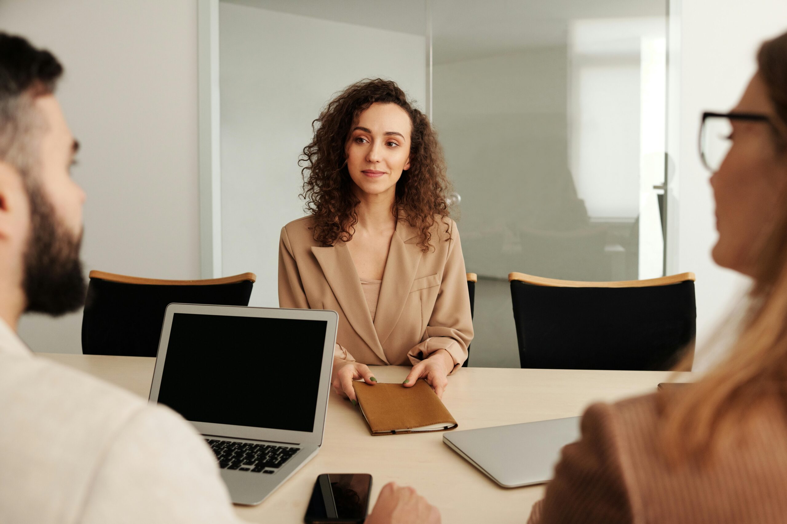 Photo by Edmond Dantès: https://www.pexels.com/photo/woman-in-a-job-interview-4344878/